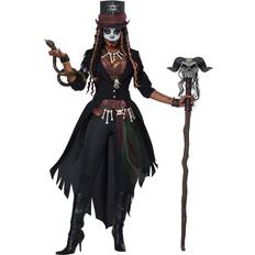 Vestidos de fiesta California Costumes Voodoo Magic Witch Doctor Ritual Skeleton Day Of The Dead Womens Costume