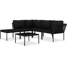 vidaXL 48589 Outdoor Lounge Set, 1 Table incl. 4 Sofas