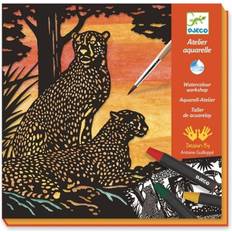 Animal Pinturas Djeco Paint Set Watercolor Backlight