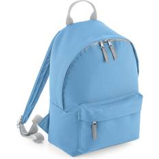 BagBase Mini Fashion Backpack - Sky Blue/Light Grey