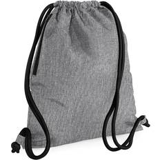 BagBase Icon Gymsac - Grey Marl/Black