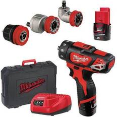 Milwaukee Brushless Drills & Screwdrivers Milwaukee M12BDDXKIT-202C (2x2.0Ah)