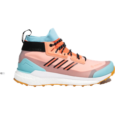 Men - Pink Hiking Shoes Adidas Terrex Free Hiker GTX Doe M - Reddish /Semi Coral Pink/Green Texture