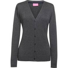 Brook Taverner Augusta V-Neck Cardigan - Charcoal