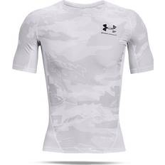 Compression shirt short sleeve Under Armour Iso-Chill Compression Printed Short Sleeve T-shirt Men - White/Black