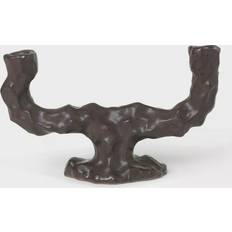 Brun Fyrfadsstager ferm LIVING Dito Dobbelt Fyrfadsstage 16cm