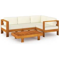 vidaXL 3057932 Loungeset, Bord inkl. 4 Soffor
