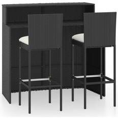 vidaXL 3064881 Set da Bar all'Aperto, 1 Tavolo incluso 2 Sedie