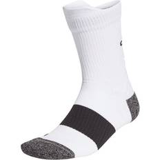 Adidas Running Ultralight Crew Performance Socks Unisex - White/Black/Solar Yellow