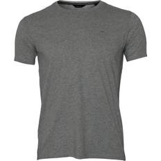 Gant Logo T shirt - Light Grey Melange