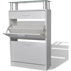 Glas Entrémøbler & Tilbehør vidaXL - Skostativ 63x104cm