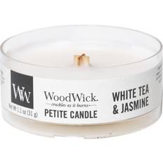 Woodwick White Tea & Jasmine Petite Jar Duftlys 31g