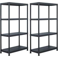 Plast Reolsystem vidaXL - Reolsystem 60x138cm 2stk