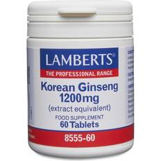 Vitaminas y Suplementos Lamberts Korean Ginseng 1200mg 60 pcs