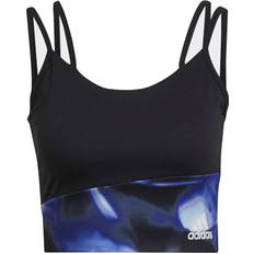 Negro - Senderismo Sujetadores adidas X Zoe Saldana Aeroready Bra Top - Black/Orbit Violet