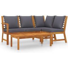 Patio Furniture vidaXL 3057778 Outdoor Lounge Set, 1 Table incl. 3 Sofas