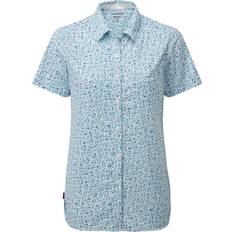 Craghoppers Nosilife Tayma Short Sleeved Shirt - Mediterranean Blue Print