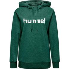 Hummel Felpa con cappuccio da donna Cotton Logo - Vert