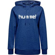 Hummel Sweatshirt à Capuche Femme Cotton Logo - Bleu