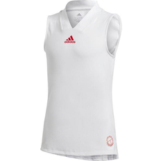 Spandex Top Adidas Engineered Tank Top Kids - White/Scarlet