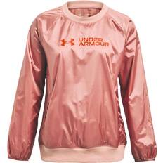 Collegepaita - Vaaleanpunainen Neuleet Under Armour Recover Woven Shine Crew - Pink