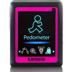 LiPo MP3-soittimet Lenco PODO-152 MP3/4 Player with Pedometer en 4GB Pink MP3 player 4 GB