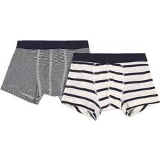 Boy's Striped Organic Cotton Boxer Shorts 2-pack- Variante-1 (A01FR00040)