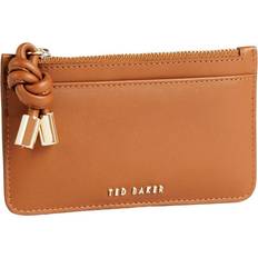 Ted Baker Mova Knotted Leather Detail Zip Card Holder - Brown