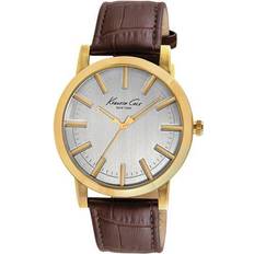 Brun - Guld - Herr - Läder Armbandsur Kenneth Cole Ikc8043 (S0300739)