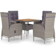 vidaXL 3058525 Patio Dining Set, 1 Table incl. 4 Chairs