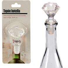 Transparent Bouchons de bouteille BigBuy Home Diamant Bottle Stopper