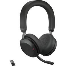 Jabra Evolve2 75 UC Wireless Headset 8-Microphone Technology Dual Foam Stereo Headphones