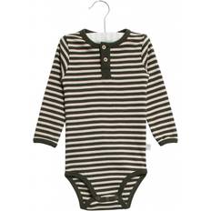 Wheat Body Placket LS Edgeband - Dark Army