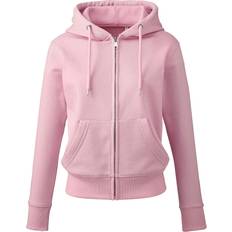 Women's Organic Full Zip Hoodie - Pink