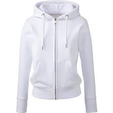 Women's Organic Full Zip Hoodie - White