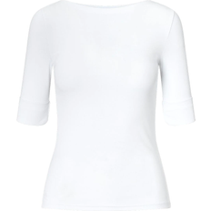 Cotton Boatneck  Top - White