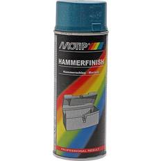 Blå Målarfärg Motip Hammerfinish Lackfärg Blue 0.4L