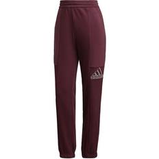 adidas Brand Love Embroidered Logo Joggers Women - Victory Crimson/White