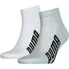 Puma Lifestyle Quarter Sock 2-pack - White/Grey