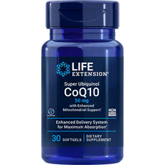 Life Extension Super Ubiquinol CoQ10 with Enhanced Mitochondrial Support 50mg 30 Stk.