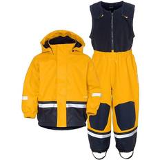 Verstärkung an den Knien Regenanzüge Didriksons Boardman Kid's Rain Set - Oat Yellow (503968-321)