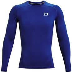 Blu - Uomo Maglie Termiche Under Armour Men's Heatgear Long Sleeve Top - Royal/White