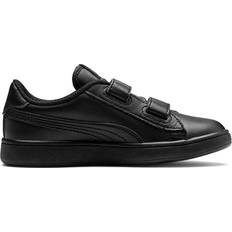 Gummi Sneakers Barnskor Puma Kid's Smash V2 Leather - Black