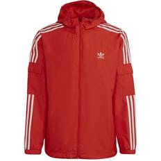 adidas Uomo 3 Stripes Classic Adicolor Windbreaker Red