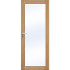 Brun Dörrar Swedoor Unique GW01L Innerdörr Klarglas (70x210cm)