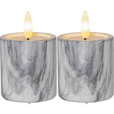 Star Trading Flamme Marble LED-lys 9cm 2stk