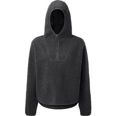 Tridri Women's Sherpa 1/4 Zip Hoodie - Black