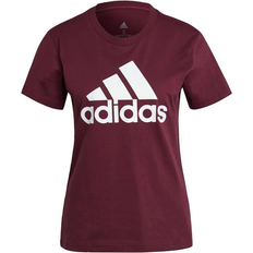 adidas Women's Loungewear Essentials Logo T-shirt - Victory Crimson/White