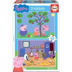 Plástico Rompecabezas Clásicos Educa Puzle 2x48 piezas Peppa Pig