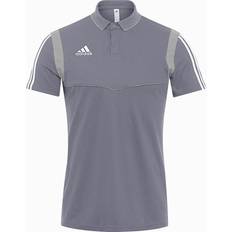 Fotboll - Gråa Pikétröjor adidas Tiro 19 Cotton Polo Shirt Men - Grey/White